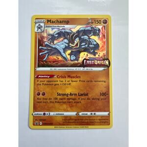 MACHAMP LOST ORIGIN BLACK STAR PROMO Pre-Release STAMPED 2022 POKEMON #SWSH243